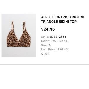 Aerie Longline bikini top  - Size M